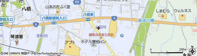 鳥取県東伯郡琴浦町八橋220周辺の地図