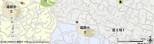 富士塚一丁目公園周辺の地図