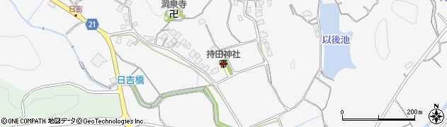 持田神社周辺の地図