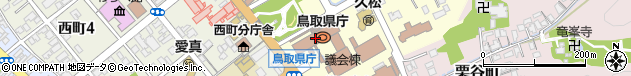 鳥取県周辺の地図