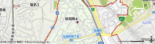 神奈川県横浜市神奈川区松見町4丁目周辺の地図