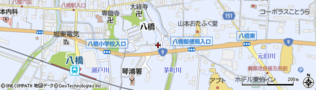 鳥取県東伯郡琴浦町八橋597周辺の地図