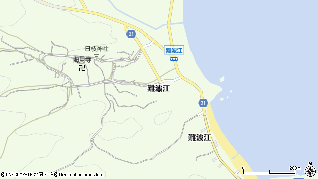 〒919-2364 福井県大飯郡高浜町難波江の地図