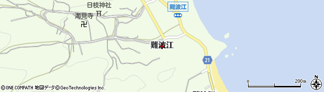 福井県高浜町（大飯郡）難波江周辺の地図