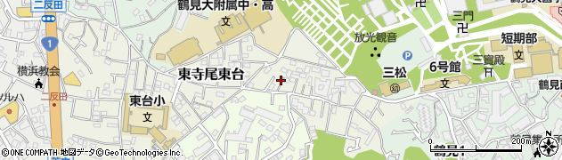神奈川県横浜市鶴見区東寺尾東台周辺の地図