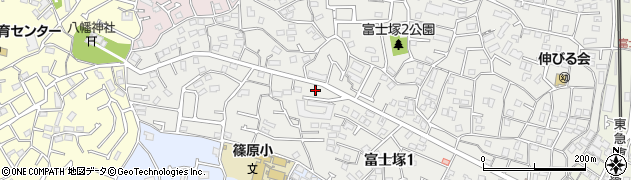 富士塚一丁目第二公園周辺の地図