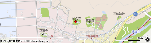 岐阜県岐阜市三輪周辺の地図