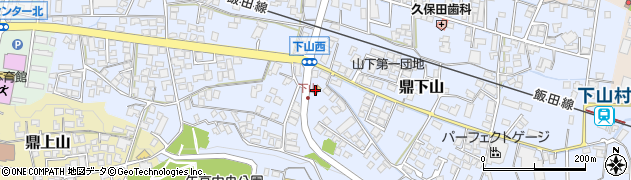 セブンイレブン飯田鼎下山店周辺の地図