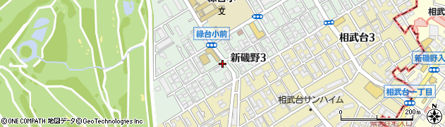 神奈川県相模原市南区新磯野3丁目周辺の地図