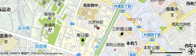 鳥取寿郵便局周辺の地図