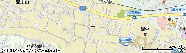 長野県飯田市鼎上山周辺の地図