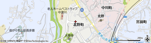岐阜県中津川市北野町4周辺の地図
