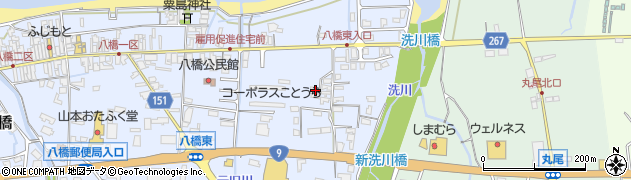 鳥取県東伯郡琴浦町八橋152周辺の地図