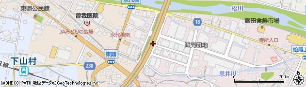 長野県飯田市松尾上溝周辺の地図