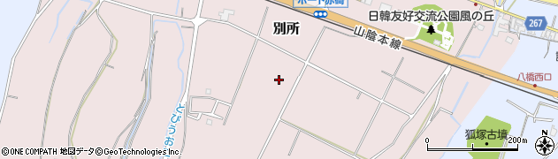 鳥取県東伯郡琴浦町別所周辺の地図