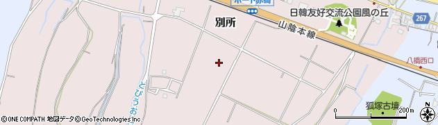 鳥取県琴浦町（東伯郡）別所周辺の地図