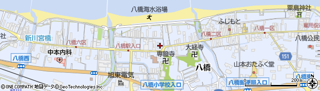 鳥取県東伯郡琴浦町八橋1394周辺の地図