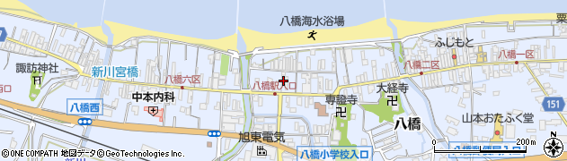 鳥取県東伯郡琴浦町八橋1414周辺の地図