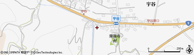 鳥取県湯梨浜町（東伯郡）宇谷周辺の地図