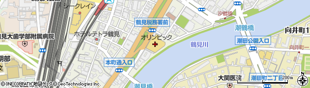 オリンピック　鶴見中央店周辺の地図