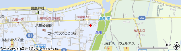 鳥取県東伯郡琴浦町八橋115周辺の地図