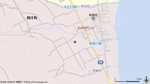 〒690-1103 島根県松江市新庄町の地図