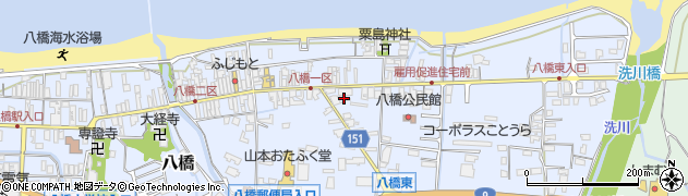 鳥取県東伯郡琴浦町八橋319周辺の地図