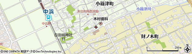鳥取県境港市小篠津町875周辺の地図