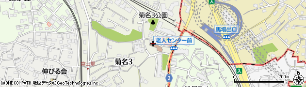 横浜市役所健康福祉局　老人福祉センター菊名寿楽荘周辺の地図