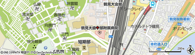 鶴見大学周辺の地図
