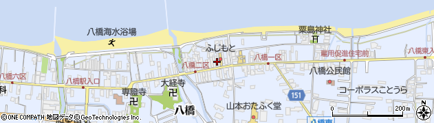 鳥取県東伯郡琴浦町八橋450周辺の地図