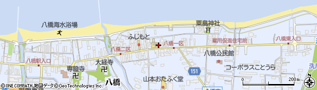 鳥取県東伯郡琴浦町八橋295周辺の地図