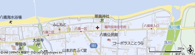 鳥取県東伯郡琴浦町八橋265周辺の地図