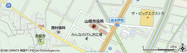 山県市役所周辺の地図