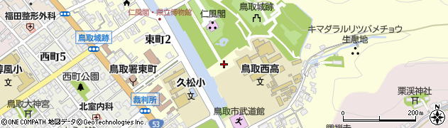 鳥取県鳥取市東町周辺の地図