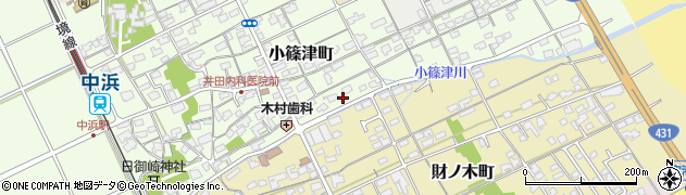 鳥取県境港市小篠津町557周辺の地図