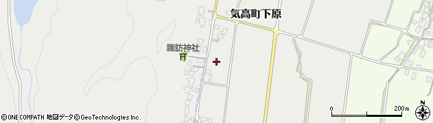 鳥取県鳥取市気高町下原周辺の地図