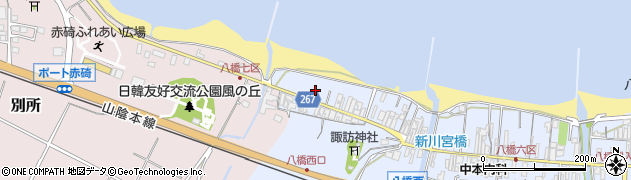 鳥取県東伯郡琴浦町八橋1602周辺の地図