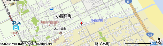 鳥取県境港市小篠津町556周辺の地図