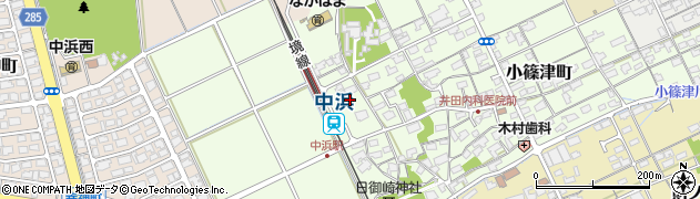 鳥取県境港市小篠津町977周辺の地図