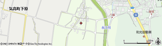 鳥取県鳥取市気高町八幡周辺の地図