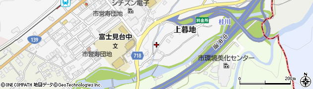 山梨県富士吉田市上暮地96周辺の地図