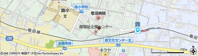 飯田市児童館鼎児童クラブ周辺の地図