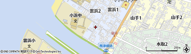 福井県小浜市雲浜周辺の地図