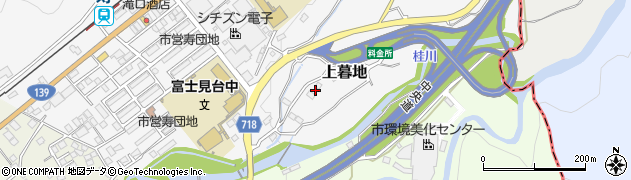 山梨県富士吉田市上暮地93周辺の地図