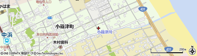 鳥取県境港市小篠津町292周辺の地図