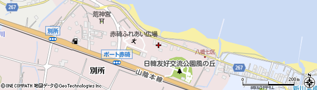 鳥取県東伯郡琴浦町別所161周辺の地図