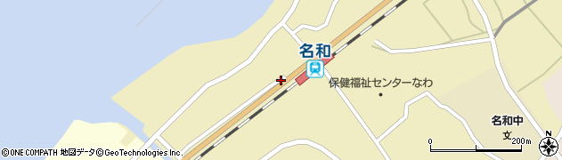 名和駅前周辺の地図