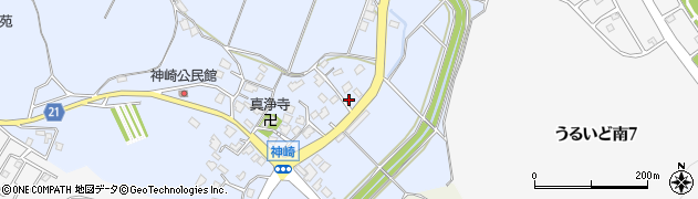千葉県市原市神崎455周辺の地図