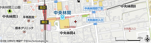 神奈川県大和市中央林間4丁目17周辺の地図